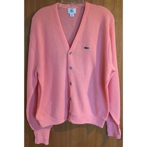 Vintage pink Lacoste cardigan